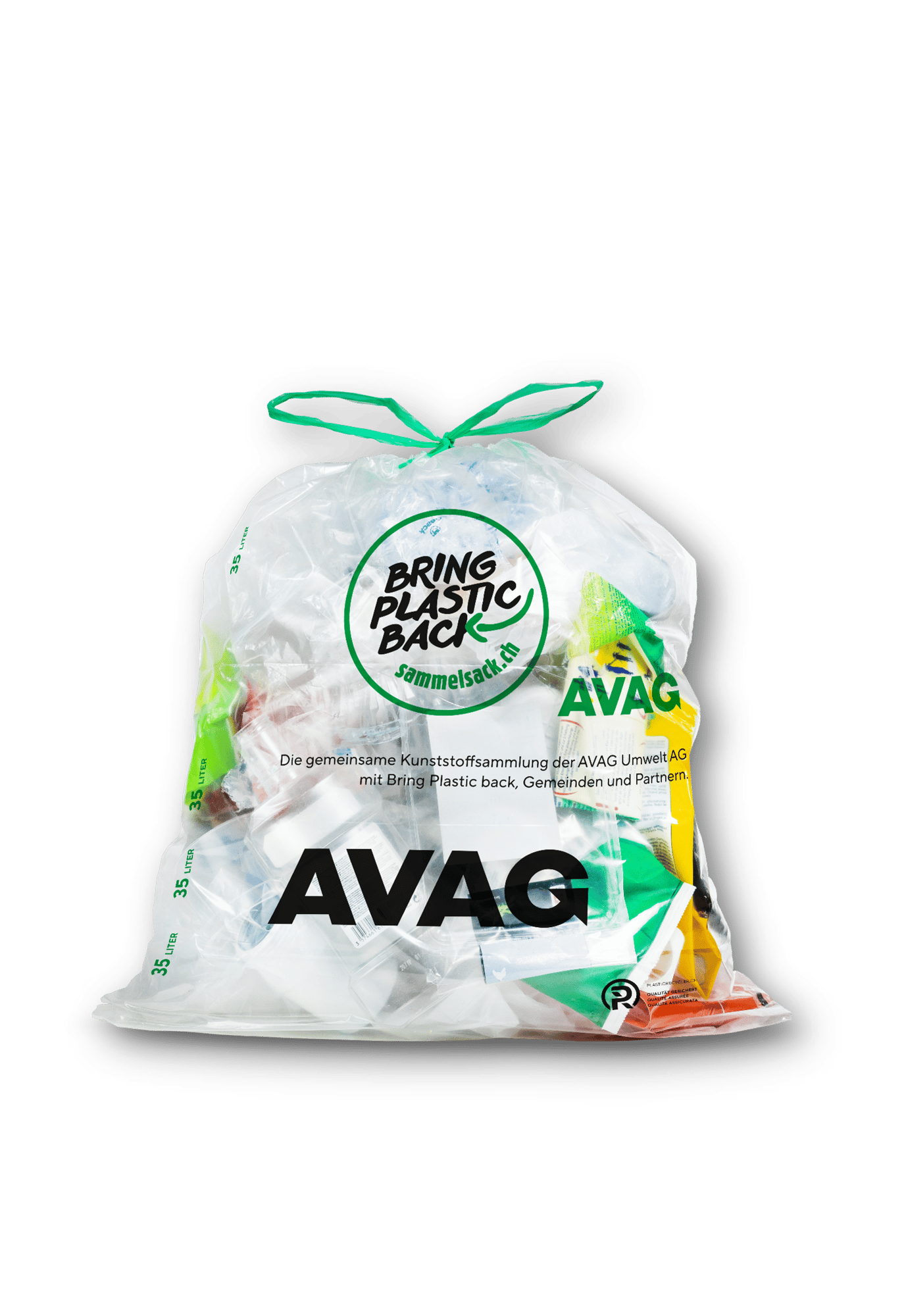 Kunststoffsammelsack «Bring Plastic Back»