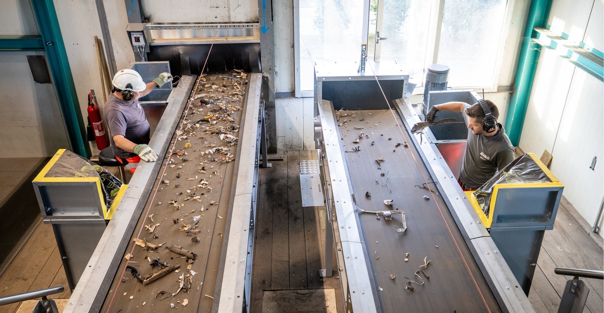 Die neuen Anlagen umfassen eine Büchsensortieranlage, eine Sortieranlage für Leichtmetallschrott (im Bild) sowie eine Kabelgranulieranlage.