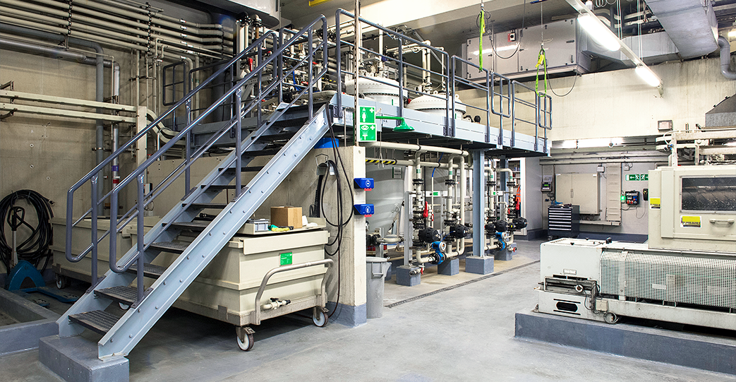 Abwasserbehandlungsanlage und Flugaschenwäscherei